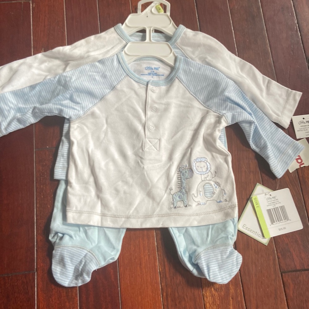 Little Me 3 piece set NWT 3 months